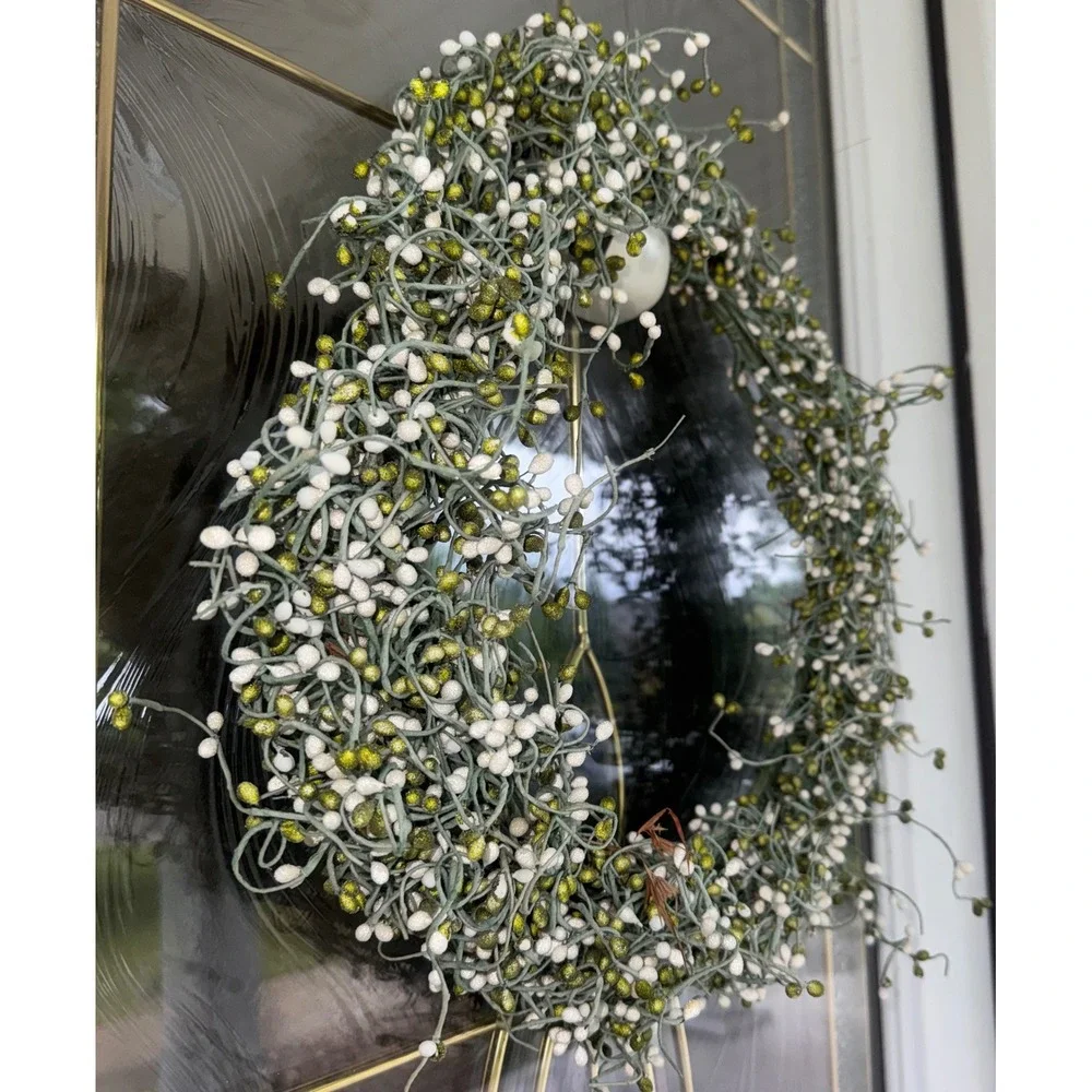 Vine Rustic Cottage Core Wreath Spring Boutique Outdoor Flower Baby's Breath